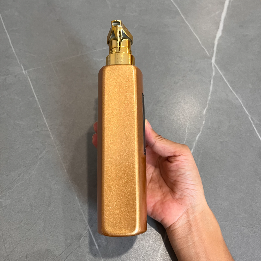 luxury 500ml square flat shape plastic pump lotion shampoo bottle pet cosmetic packaging luxury 500ml square flat shape plastic pump lotion shampoo bottle pet cosmetic packaging