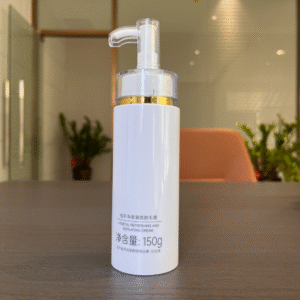 custom empty pet 100ml 150ml 200ml 250ml white skincare luxury shampoo packaging plastic cosmetic body lotion pump bottle