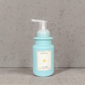 300ml plastic hdpe blue liquid foaming soap foam pump bottle for facial cleanser