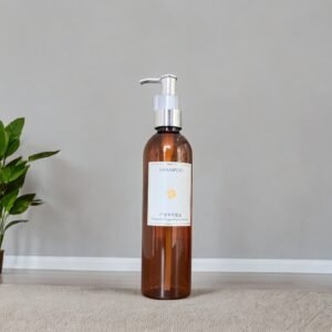 empty pet 200ml plastic amber boston hair oil shampoo lotion bottle with pump for cosmetic