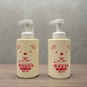 fashion design empty 500ml facial cleanser foaming bottle plastic pet foam hand wash bottle with pump