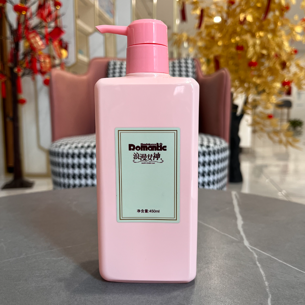 plastic shampoo bottle 450ml flat pink pet hand sanitizer body wash bottle press pump lotion bottles plastic shampoo bottle 450ml flat pink pet hand sanitizer body wash bottle press pump lotion bottles