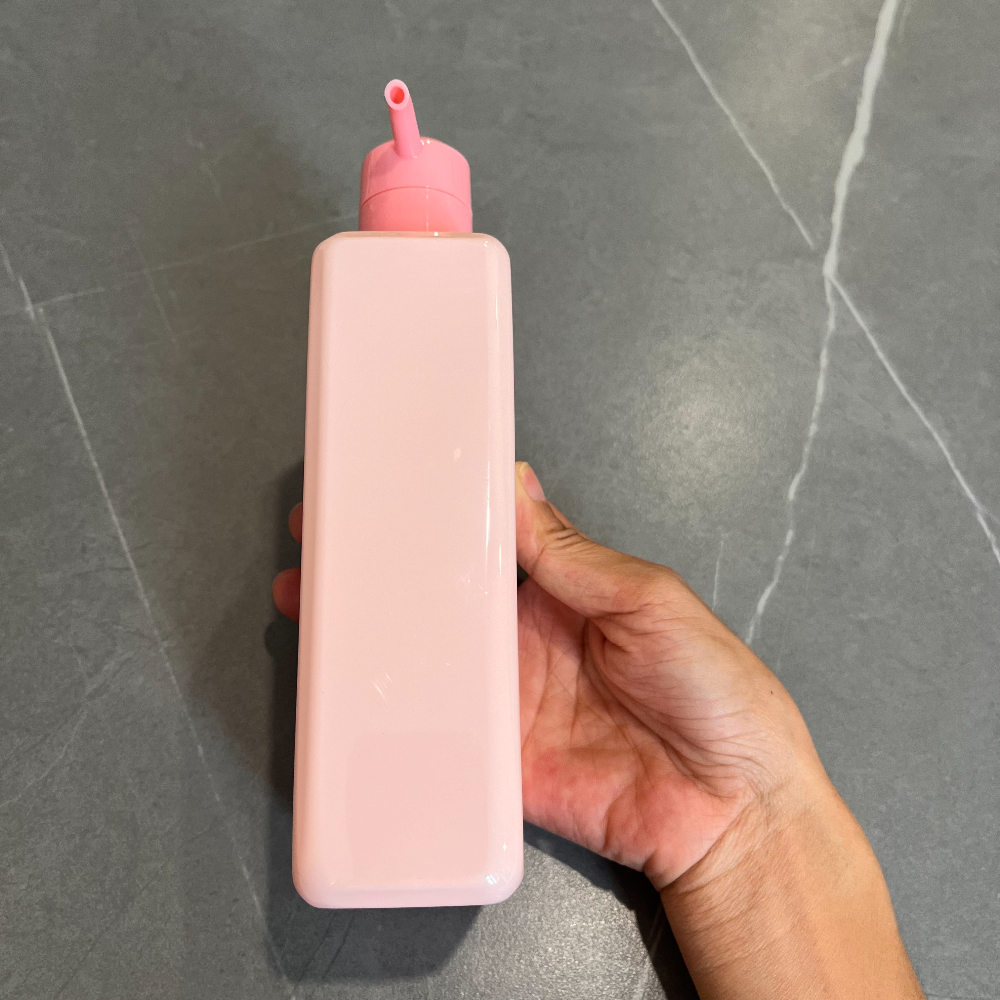 plastic shampoo bottle 450ml flat pink pet hand sanitizer body wash bottle press pump lotion bottles plastic shampoo bottle 450ml flat pink pet hand sanitizer body wash bottle press pump lotion bottles