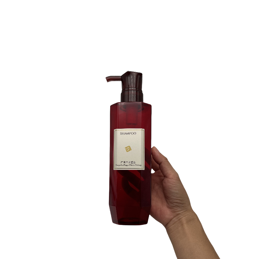 luxury cosmetic packaging plastic red lotion pump body wash bottle for shampoo luxury cosmetic packaging plastic red lotion pump body wash bottle for shampoo