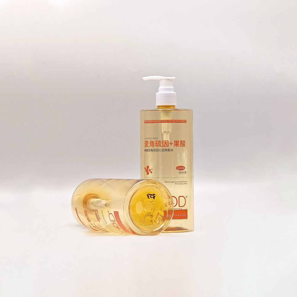 custom printing pet 500ml skincare pump bottle for toner cosmetic packaging custom printing pet 500ml skincare pump bottle for toner cosmetic packaging